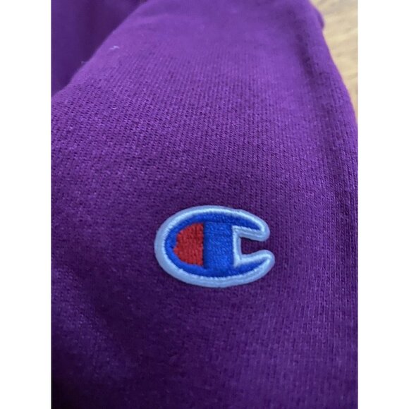 Champion Reverse Weave Blank Crewneck Sweatshirt Men Adult Small Purple - Picture 2 of 7